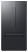 Réfrigérateur à 3 portes Bespoke de Samsung de 29 pi3 et de 35,88 po à portes françaises avec IA - noir mat - RF70H30KEEAA