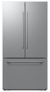 Réfrigérateur à 3 portes Bespoke de Samsung de 29 pi3 et de 35,88 po à portes françaises avec IA - acier inoxydable - RF70H30KERAA