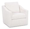 Fauteuil d’appoint pivotant personnalisable de Sofa Lab de 32 po fabriqué au Canada en tissu - Teddy Snow