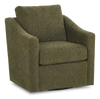 Fauteuil d’appoint pivotant personnalisable de Sofa Lab de 32 po fabriqué au Canada en tissu - Chenille Moss