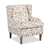 Fauteuil d’appoint à oreilles personnalisable de Sofa Lab de 30 po fabriqué au Canada en tissu - tissu décoratif Rose