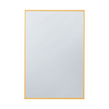 Miroir rectangulaire linéaire Arcus 30 po x 40 po fabriqué à la main - doré