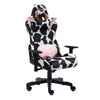 Fauteuil de jeu et de bureau TS85 de série Luxx de Techni à imprimé de vache - noir