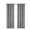 Rideau de 84 po gris en jacquard à motif cubique - ensemble de 2