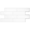 Dosseret Smart Tiles peler et coller 23 x 11, 2 feuilles - Oslo White