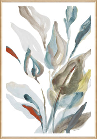 Œuvre d’art encadrée mate sous verre « Spring Fling II » - 25 po x 37 po