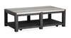 Table à café Alders de 52 po avec dessus en marbre et rangement - noir Ravenwood