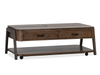 Table à café Camdale de 52,5 po avec dessus relevable et rabattable et rangement - chocolat