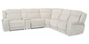 Sofa sectionnel à inclinaison électrique Legacy de 6 pièces avec confort Shaq-o-pedi et sonore 3D immersif - gris