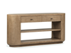 Table de salon Poplar de 64 po avec rangement - brun château