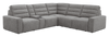 Sofa sectionnel Prestige de Shaquille O’Neal Home 6 pièces avec inclinaison et coulissement électrique - gris