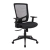 Chaise de bureau en mailles TygerClaw à dossier haut - noire