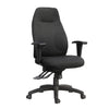 Fauteuil président en tissu TygerClaw à dossier haut - noir