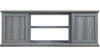 Meuble pour téléviseur Franklin de Manhattan Comfort de 60 po avec 2 portes et tablettes ouvertes - gris