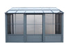 Gazebo Penguin Florence - Solarium mural 10x12 Toit de polycarbonate