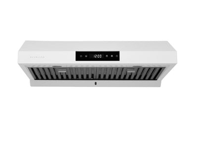 Hauslane 30" Under Cabinet Matte White Range Hood - UC-PS18WHT-30|Hotte de cuisinière sous l'armoire Hauslane de 30 po blanc mat - UC-PS18WHT-30
