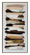 Œuvre d’art murale Glow peinte à la main à texture épaisse - 30 po x 60 po