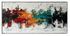 Œuvre d’art murale Spectrum peinte à la main - 60 po x 30 po