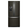 Réfrigérateur Whirlpool de 20 pi³ et de 30 po à portes françaises - acier inoxydable noir - WRF560SEHV
