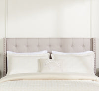 Ensemble d’édredon Argentina 4 pièces pour lit double ou grand lit - blanc