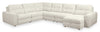 Sofa sectionnel modulaire à coulissement et inclinaison électriques de droite Elevate de Scott Living 6 pièces en tissu de chenille - beige
