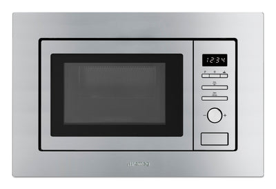 Smeg 0.7 Cu. Ft. Built-In Microwave with Trim Kit - FMIU020X|Four à micro-ondes encastré Smeg de 0,7 pi3 avec trousse d'encastrement - FMIU020X