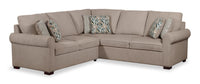 Sofa sectionnel de droite Haven de Scott Living 2 pièces en tissu de chenille - taupe