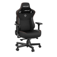 Fauteuil de jeu très large ergonomique Kaiser 3 de Anda Seat en cuir véritable - noir