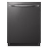 Lave-vaisselle intelligent encastré LG à 46 dBA de 24 po avec commandes sur le dessus et QuadWashMC - acier inoxydable noir Smudge-ProofMD - LDTS5552D