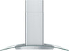 Hotte de cuisinière courbée Brisas par Zephyr de 36 po en verre - acier inoxydable - BMI-E36DG
