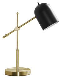 Lampe de travail de 18 po en métal laiton pour le bureau ou la table