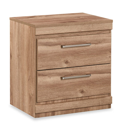 Oakley Bedside 2-Drawer Nightstand, 21"W x 22"H, Made in Canada - Natural | Table de nuit Oakley de 21 po (L) x 22 po (H) à 2 tiroirs, fabriquée au Canada - naturelle