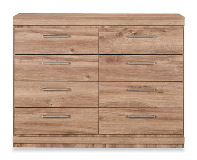 Oakley Bedroom 8-Drawer Dresser, 49"W x 37"H, Made in Canada - Natural | Commode de chambre à coucher Oakley de 49 po (L) x 37 po (H) à 8 tiroirs, fabriquée au Canada - naturelle