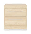 Table de nuit Riley de 21 po (L) x 24 po (H) à 2 tiroirs, fabriquée au Canada - naturelle