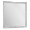 Miroir de commode de chambre à coucher Blake, à fixer au meuble ou à suspendre au mur - gris