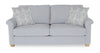 Sofa contemporain Finesse de 81 po en tissu de chenille - gris chiné