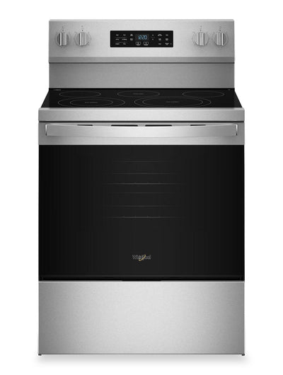 Whirlpool 5.3 Cu. Ft. Electric Range with Air Cooking – Fingerprint Resistant Stainless Steel - YWFES5730SZ | Cuisinière électrique Whirlpool de 5,3 pi3 avec cuisson à air – acier inoxydable résistant aux traces de doigts - YWFES5730SZ