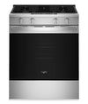 Cuisinière à gaz intelligente Whirlpool de 30 po, 5,0 pi³ avec cuisson à air – acier inoxydable résistant aux traces de doigts – WSGS4530TZ