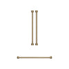 Ensemble de poignées et de boutons Thor Kitchen bronze brossé pour réfrigérateur de 36 po - CKA-RF3621-BRZ