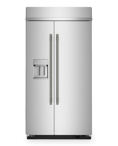 Kitchenaid 42" 25.1 Cu. Ft. Built-In Side-by-Side Refrigerator – Stainless Steel - KBSD742SPS | Réfrigérateur encastré KitchenAid de 25,1 pi3 et de 42 po à compartiments juxtaposés - acier inoxydable - KBSD742SPS