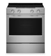 Cuisinière électrique KitchenAid de 5,3 pi³ et de 30 po - acier inoxydable résistant aux traces de doigts - YKSES530SPS