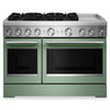 Cuisinière hybride KitchenAid de 6,3 pi³ à 6 brûleurs avec plaque chauffante - cardamome - KFDD948SDC