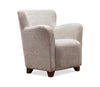 Fauteuil d'appoint Zello 29,75 po en tissu d'apparence lin - Lin