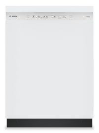 Lave-vaisselle intelligent Bosch de série 300 de 24 po de 48 dBA avec PrecisionWashMD - blanc - SHE41CM2N