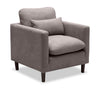 Fauteuil Kortlyn de 33 po en tissu d’apparence lin - gris