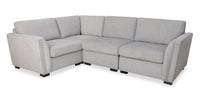 Sofa sectionnel Vault 4 pièces avec 3 fauteuils de rangement - gris