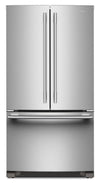 Réfrigérateur KitchenAid de 36 po et de 20 pi3 de profondeur comptoir à portes françaises - acier inoxydable PrintShieldMC - KRFC136SPS