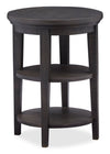 Table de bout ronde traditionnelle Hanson de 18 po en pin - graphite