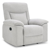 Fauteuil à inclinaison manuelle Spencer de 41,3 po en tissu de chenille - gris