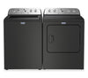 Laveuse à chargement par le haut 5,5 pi³ avec turbine et option Animal Pet Pro et sécheuse à gaz 7,0 pi³ de Maytag - noir volcan